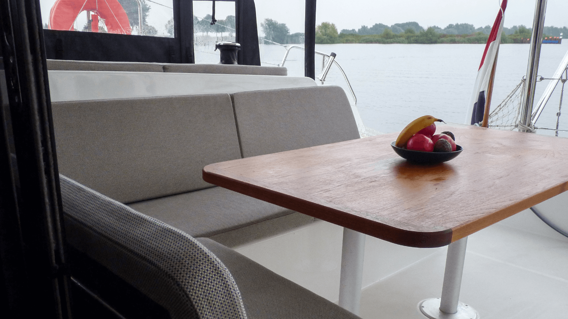 Catamaran stofferen boot