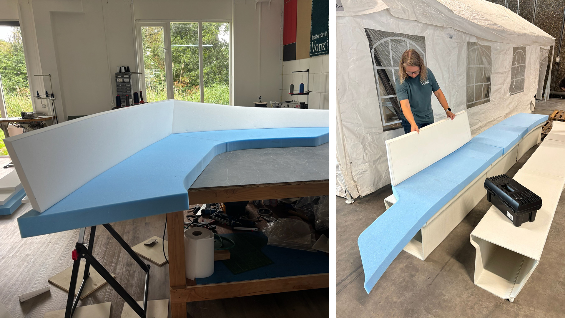 Sloep 3D Plaggen boot kussens