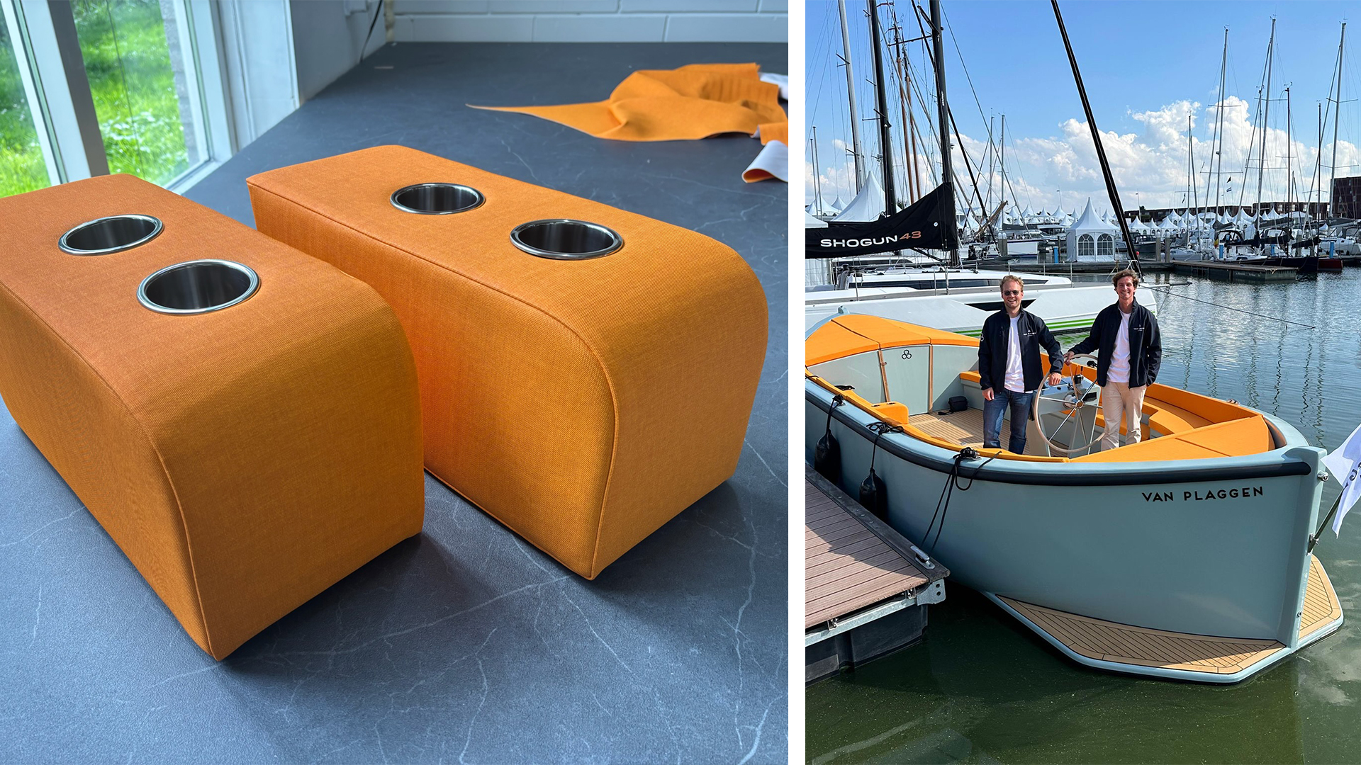 Sloep 3D Plaggen boot kussens
